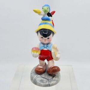 Vintage Schmid Disney Pinocchio Jiminy Cricket Ceramic Christmas